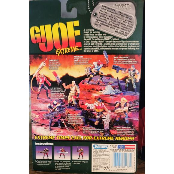 GI Joe's Iron Klaw Action Figure With Battle Activated Assault Rocket NIB - Picture 5 of 8